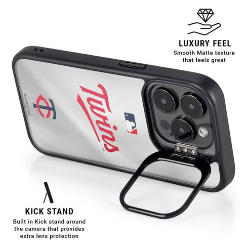 MLB Minnesota Twins Home Jersey iPhone 16 Pro Kickstand Case